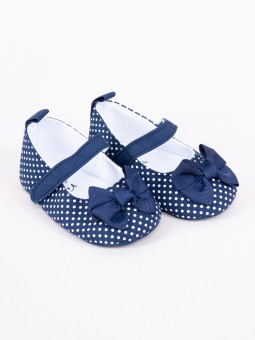 Baby girl shoes navy Bow