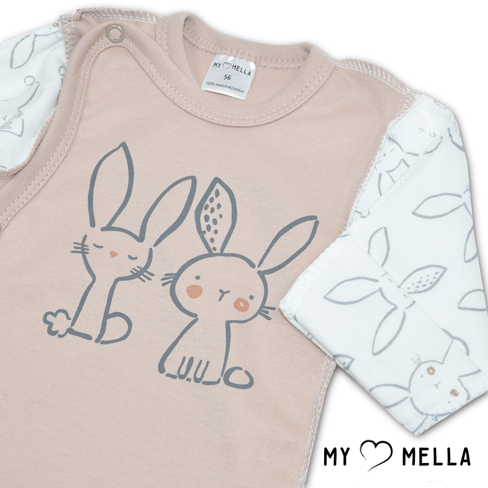 Susiaučiamas smėlinukas Bunny rusvas išvirkščiomis siūlėmis - Image 2