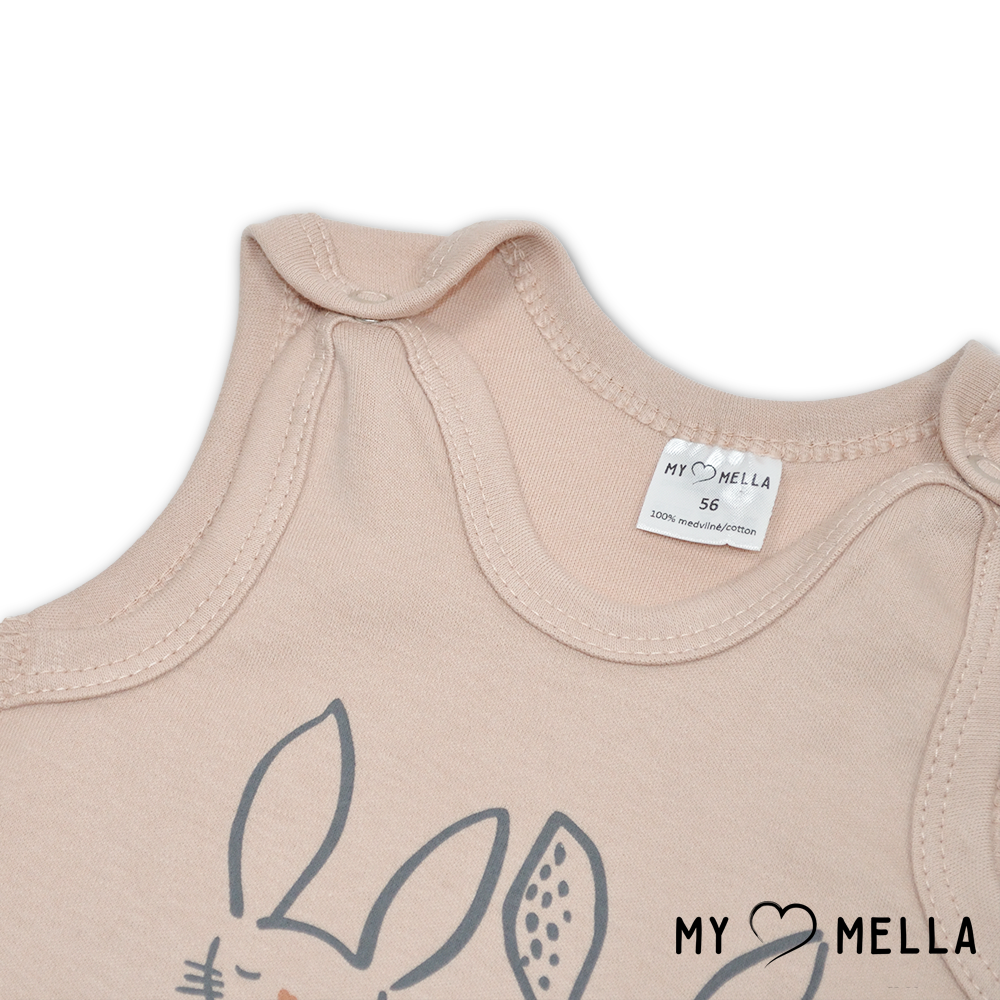 Šliaužtinukas Bunny rusvas išvirkščiomis siūlėmis - Image 3