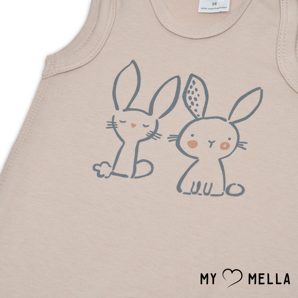 Šliaužtinukas Bunny rusvas išvirkščiomis siūlėmis - Image 2