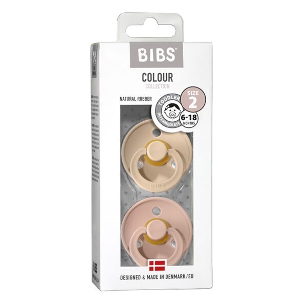 BIBS čiulptukai, round, 2vnt, Vanilla/Blush - Image 2