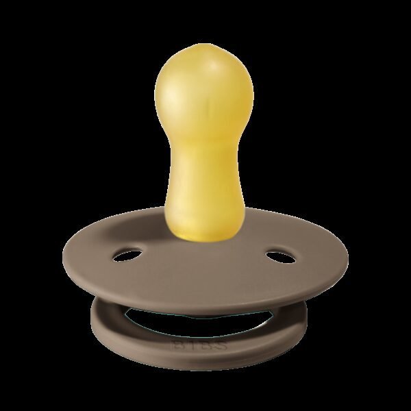 BIBS čiulptukai šviečiantys tamsoje, round, 2vnt, Vanilla /Dark Oak - Image 2