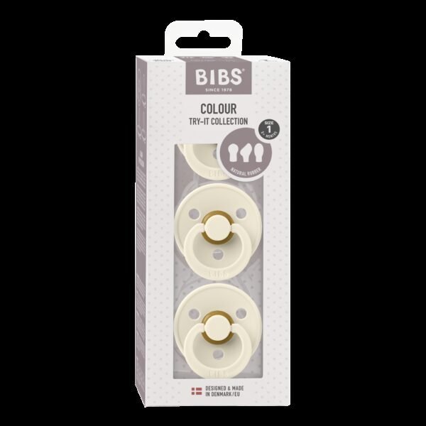 BIBS čiulptukai, Try-It, 3vnt, Ivory - Image 2