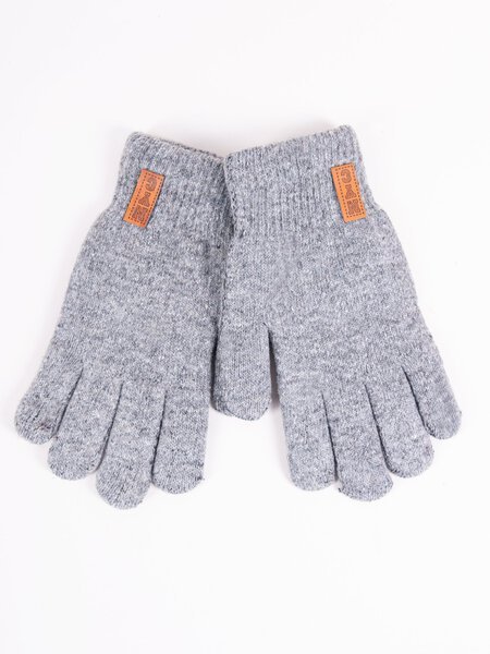 Dvigubo mezgimo pirštinės pilkos