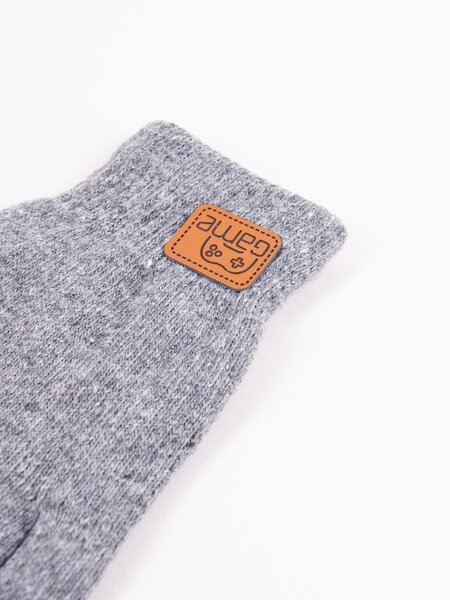 Dvigubo mezgimo pirštinės pilkos - Image 3