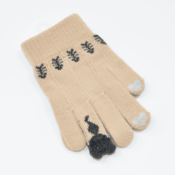 Pirštuotos pirštinės Katytė rusvos