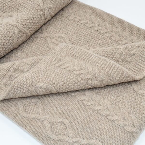 Pledas merino vilnos Diamond Aran rudas - Image 2