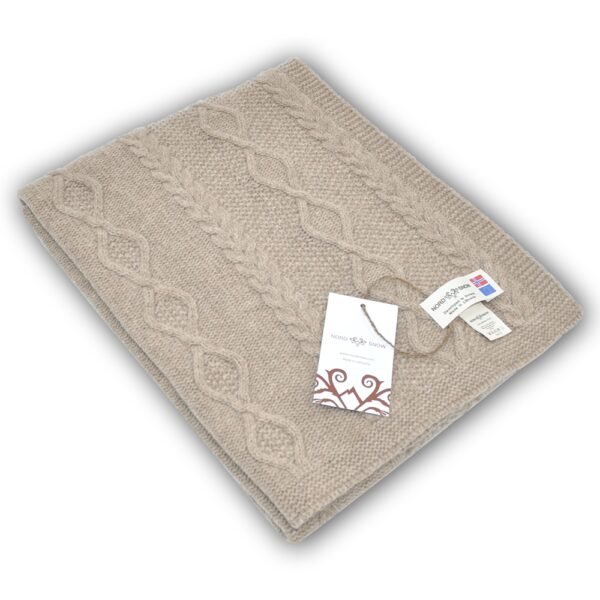 Pledas merino vilnos Diamond Aran rudas