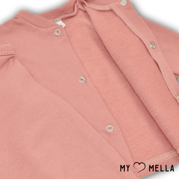 Šliaužtinukas ir marškinėliai pašiltintos medvilnės rausva pudra - Image 3