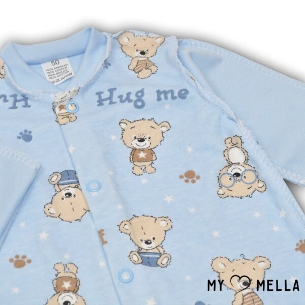 Šliaužtinukas išvirkščiomis siūlėmis Hug Me melsvas - Image 4