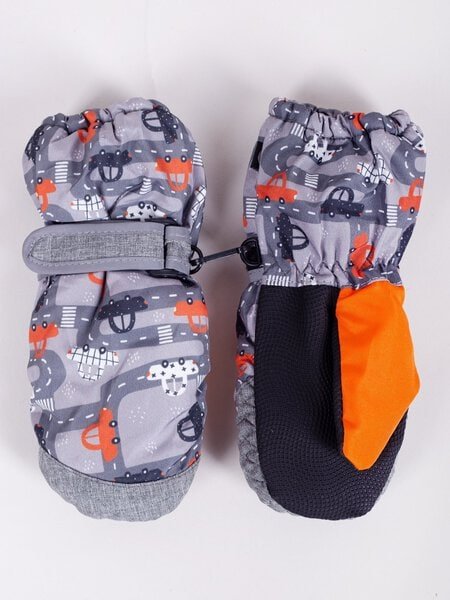 Slidinėjimo pirštinės kumštinės Auto pilkos