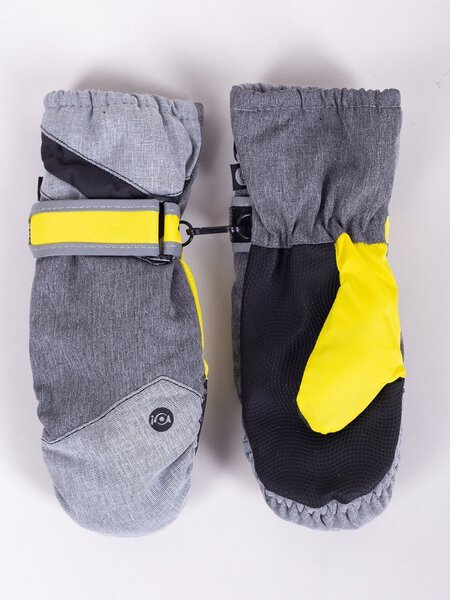 Slidinėjimo pirštinės kumštinės pilkos